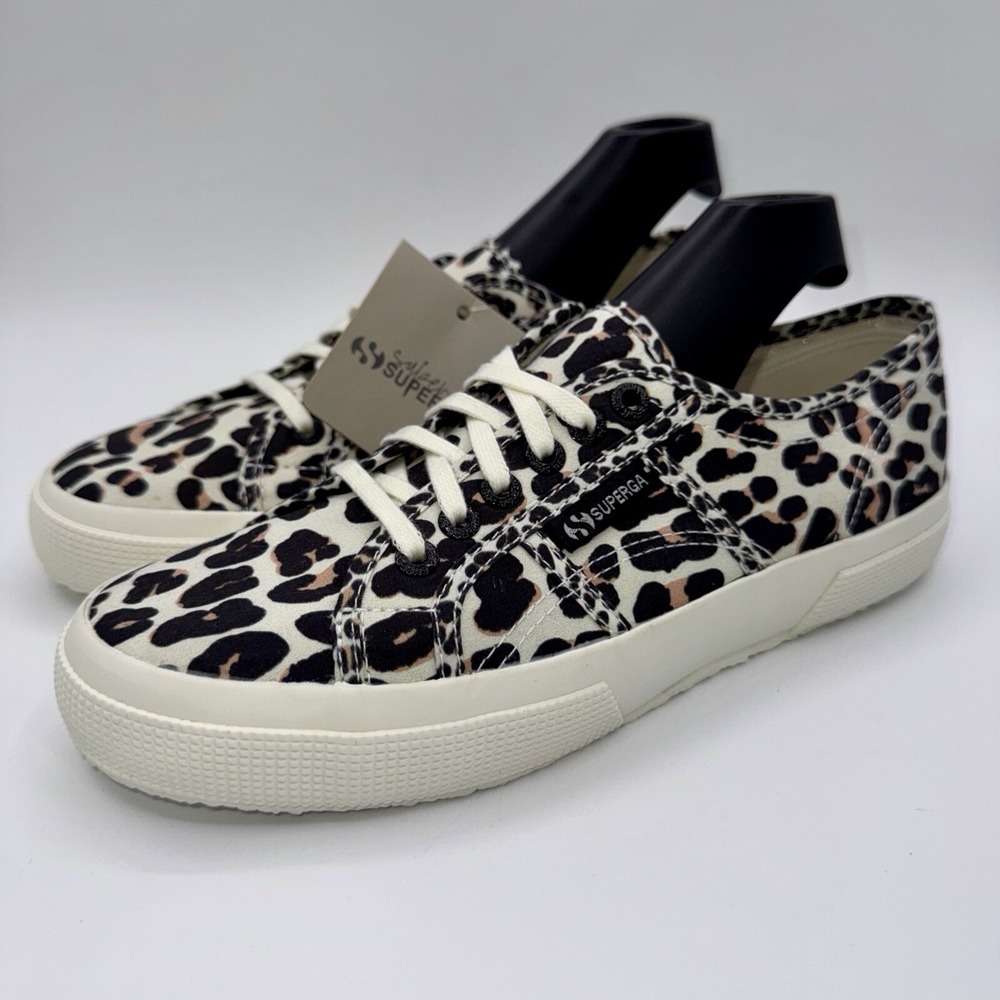 Superga 2750 Sneakers Women's Size 8.5 EU 39.5 Leopard Cheetah Print
